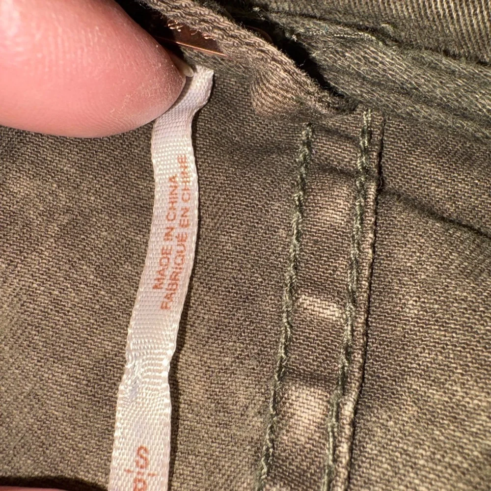 Free People Olive Green Asymmetrical Moto Jacket - Picture 9 of 10